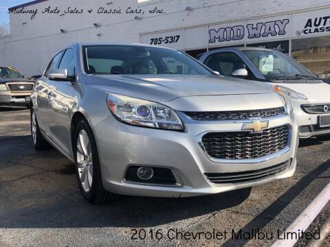2016 Chevrolet Malibu Limited for sale at MIDWAY AUTO SALES & CLASSIC CARS INC in Fort Smith AR