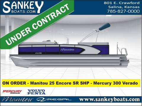 2023 Manitou 25 Encore SR SHP for sale at SankeyBoats.com in Salina KS