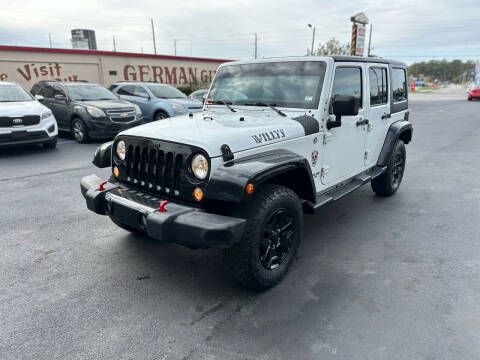 2015 Jeep Wrangler Unlimited for sale at Logos Motors Inc in Lawrence IN