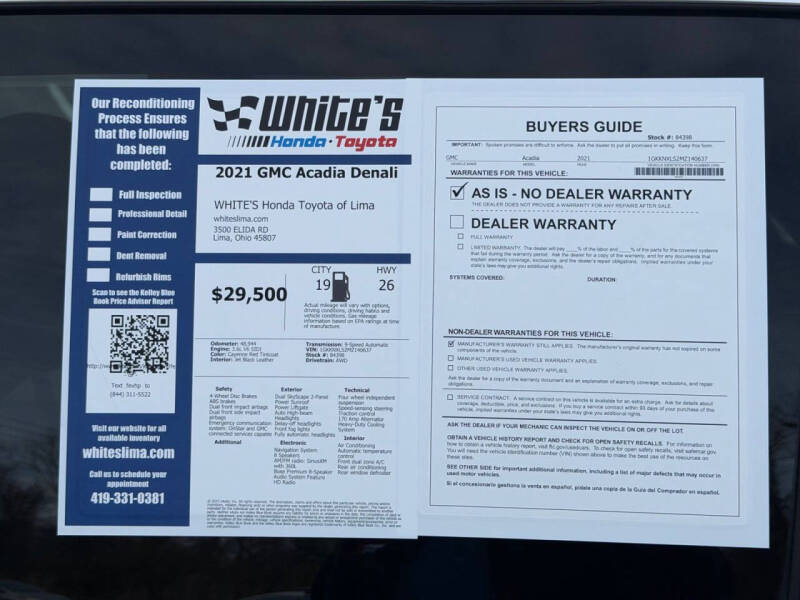 2021 GMC Acadia Denali