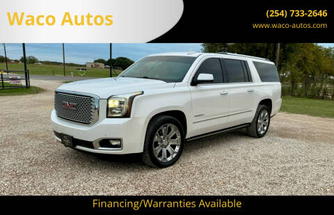 2017 GMC Yukon XL for sale at Waco Autos in Lorena TX