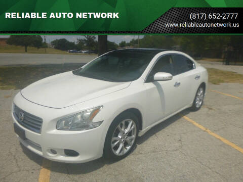 2012 Nissan Maxima for sale at RELIABLE AUTO NETWORK in Arlington TX