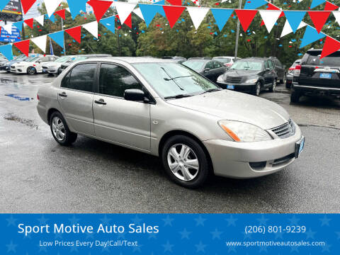 2007 Mitsubishi Lancer for sale at Sport Motive Auto Sales in Seattle WA