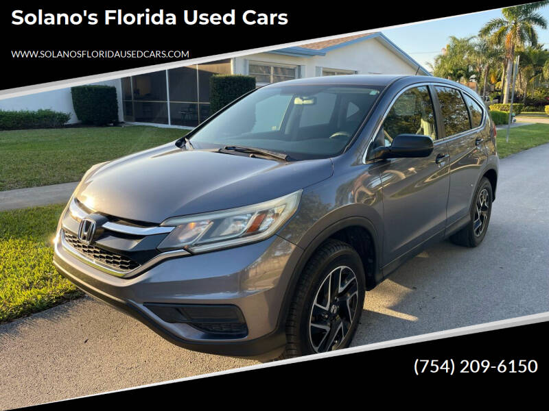 2016 Honda CR-V for sale at SOLANOS & SANCHEZ AUTO SALES C in Hollywood FL