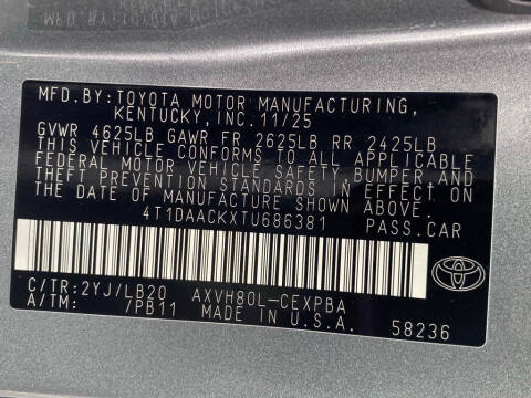 2026 Toyota Camry XSE