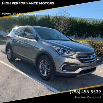 2018 Hyundai Santa Fe Sport for sale at HIGH PERFORMANCE MOTORS in Hollywood FL