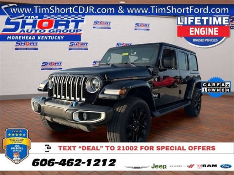 2022 Jeep Wrangler Unlimited for sale at Tim Short Chrysler Dodge Jeep RAM Ford of Morehead in Morehead KY