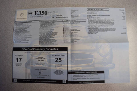 2011 Mercedes-Benz E-Class E 350