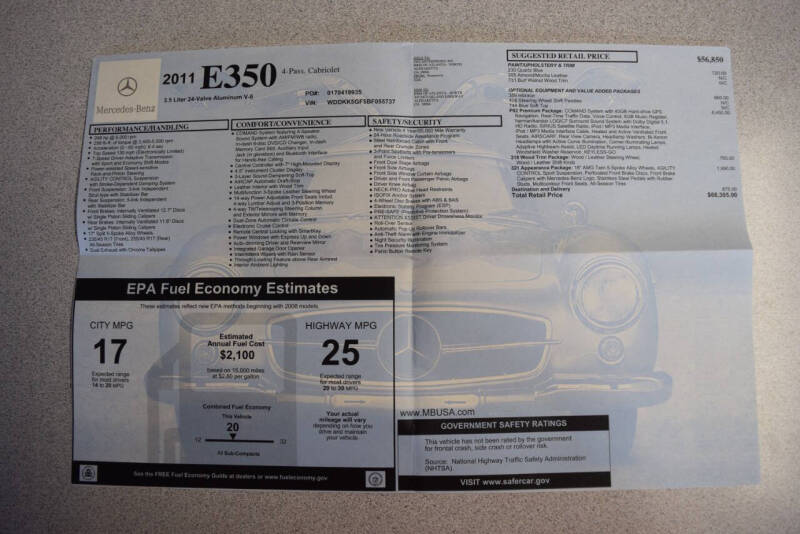 2011 Mercedes-Benz E-Class E 350