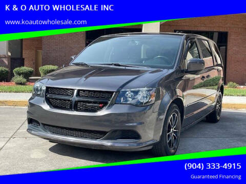 2016 Dodge Grand Caravan for sale at K & O AUTO WHOLESALE INC in Jacksonville FL