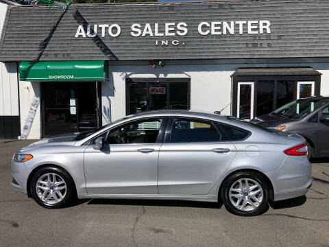 2013 Ford Fusion for sale at Auto Sales Center Inc in Holyoke MA