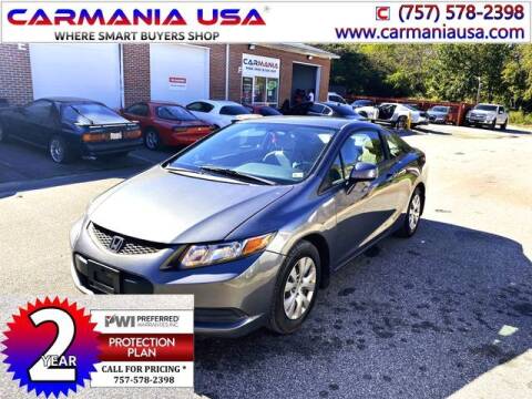 2012 Honda Civic for sale at CARMANIA USA in Chesapeake VA