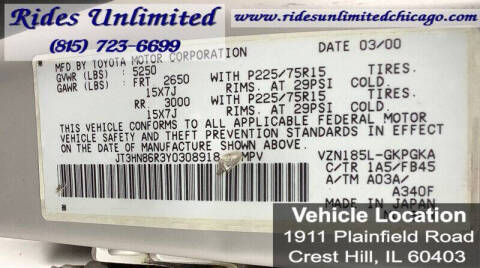 2000 Toyota 4Runner SR5