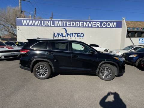 2018 Toyota Highlander for sale at Unlimited Auto Sales in Denver CO