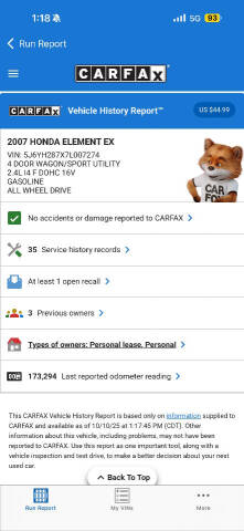 2007 Honda Element EX