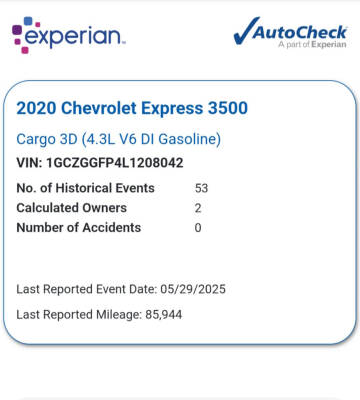 2020 Chevrolet Express 3500