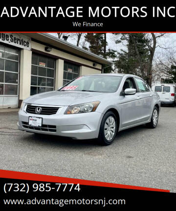 2010 Honda Accord for sale at ADVANTAGE MOTORS INC in Edison NJ