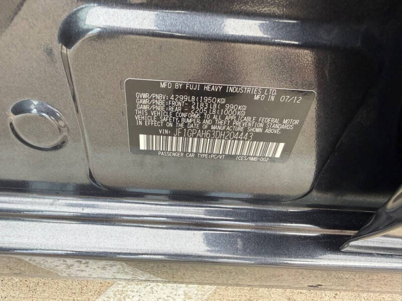 2013 Subaru Impreza 2.0i Limited