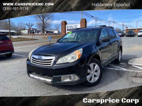 2010 Subaru Outback for sale at Carsprice Corp in Thomasville NC