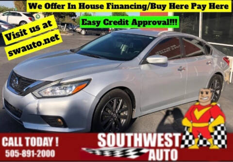 2017 Nissan Altima for sale at SOUTHWEST AUTO in Albuquerque NM