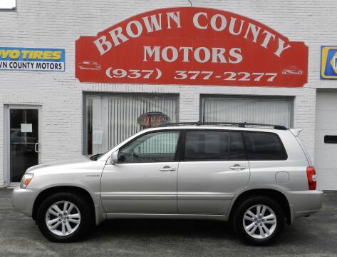 2007 Toyota Highlander Hybrid for sale at Brown County Motors in Russellville OH