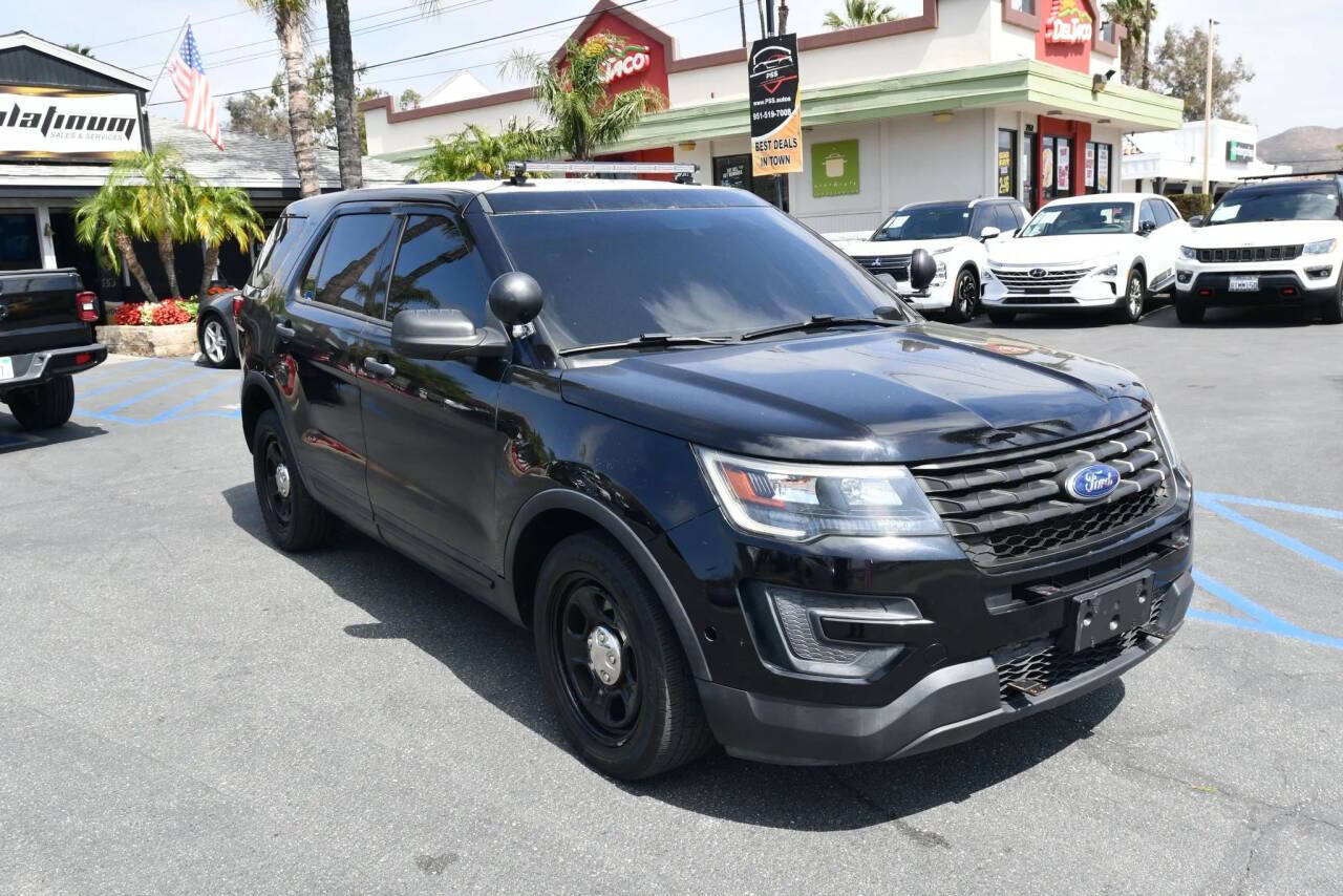 Black 2017 Ford Explorer Police Interceptor Utility AWD Police Interceptor Utility 4dr SUV 1