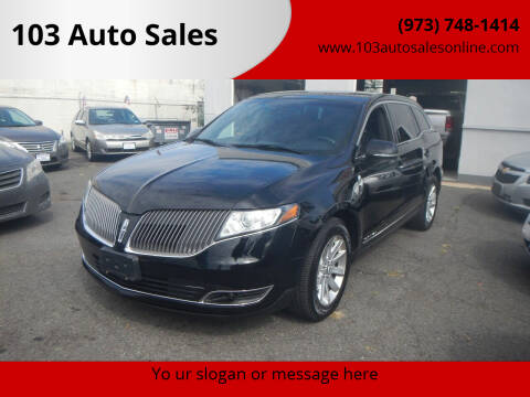 2016 Lincoln MKT Town Car for sale at 103 Auto Sales in Bloomfield NJ