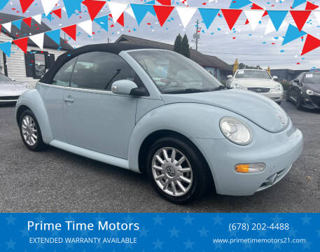 2004 Volkswagen New Beetle Convertible for sale at Prime Time Motors in Marietta GA