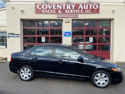 2008 Honda Civic for sale at COVENTRY AUTO SALES & SERVICE LLC in Coventry CT
