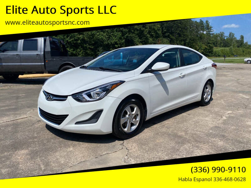 2014 Hyundai Elantra for sale at Elite Auto Sports LLC in Wilkesboro NC