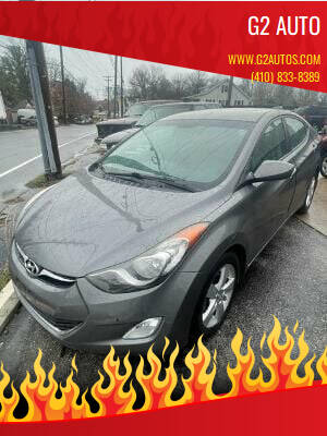 2013 Hyundai Elantra for sale at G2 AUTO in Finksburg MD