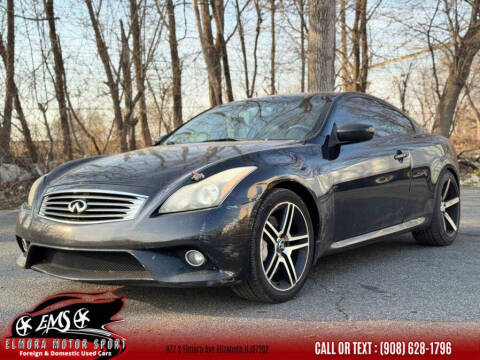 2011 Infiniti G37 Coupe for sale at Elmora Motor Sport in Elizabeth NJ