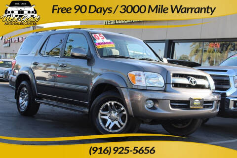 2005 Toyota Sequoia for sale at West Coast Auto Sales Center in Sacramento CA