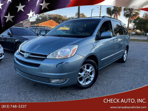 2005 Toyota Sienna for sale at CHECK AUTO, INC. in Tampa FL