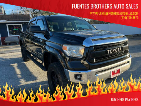 2016 Toyota Tundra for sale at Fuentes Brothers Auto Sales in Jessup MD