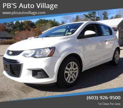 2019 Chevrolet Sonic for sale at PB'S Auto Village in Hampton Falls NH