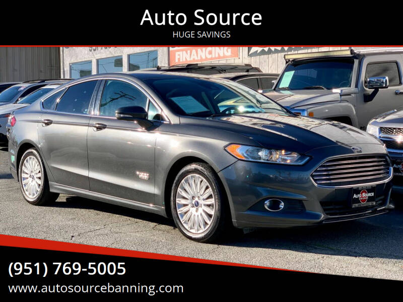 2016 Ford Fusion Energi for sale at Auto Source II in Banning CA