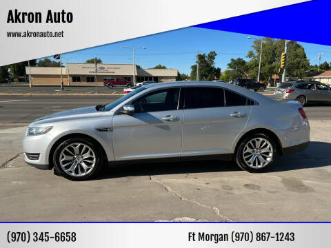 2016 Ford Taurus for sale at Akron Auto - Fort Morgan in Fort Morgan CO