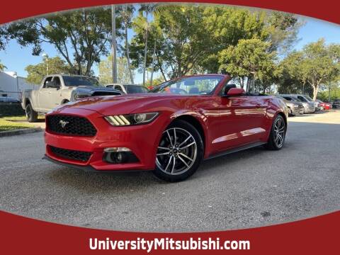 2017 Ford Mustang for sale at University Mitsubishi in Davie FL