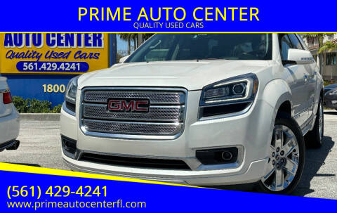 2014 GMC Acadia for sale at PRIME AUTO CENTER in Palm Springs FL