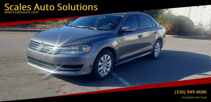 2014 Volkswagen Passat for sale at Scales Auto Solutions in Madison NC