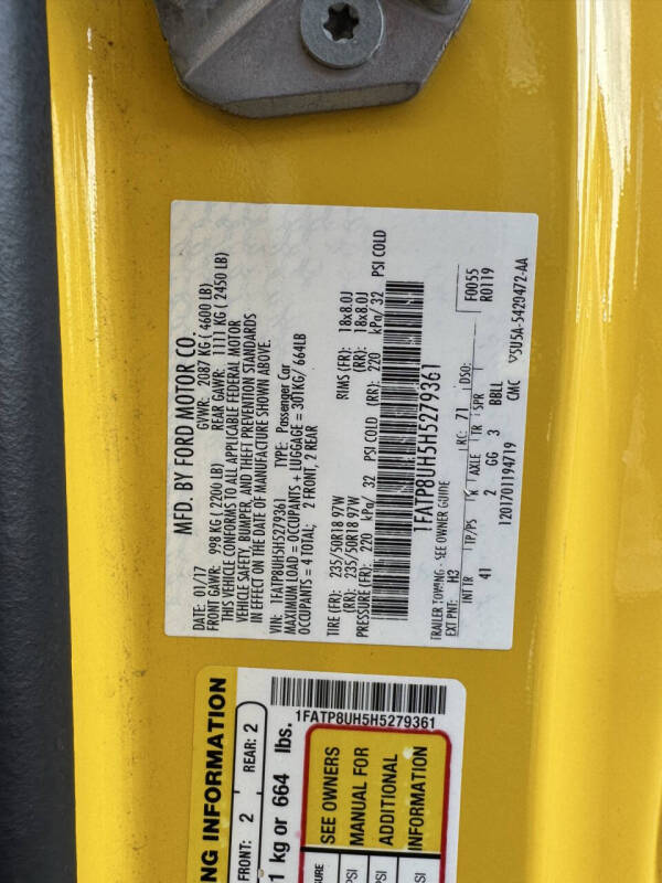 2017 Ford Mustang EcoBoost Premium