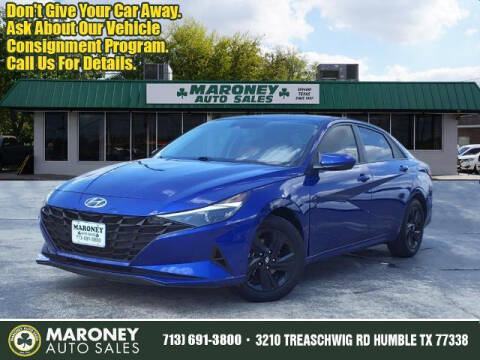 2021 Hyundai Elantra for sale at Maroney Auto Sales in Humble TX