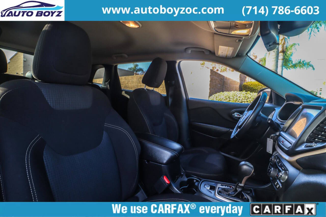 2016 Jeep Cherokee for sale at Auto Boyz in Garden Grove, CA