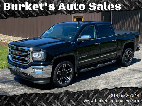 2018 GMC Sierra 1500 for sale at Burket's Auto Sales in Tyrone PA