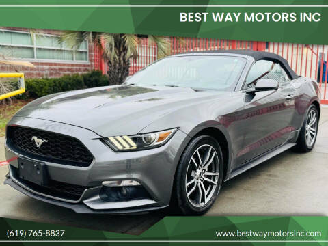 2017 Ford Mustang for sale at BEST WAY MOTORS INC in San Diego CA