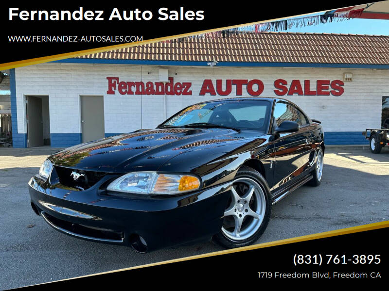 1997 Ford Mustang SVT Cobra for sale at Fernandez Auto Sales in Freedom CA