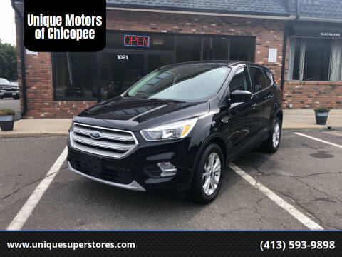 2019 Ford Escape for sale at Unique Motors of Chicopee in Chicopee MA