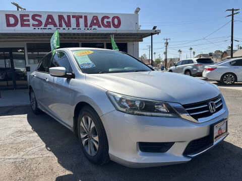 2015 Honda Accord for sale at DESANTIAGO AUTO SALES in Yuma AZ