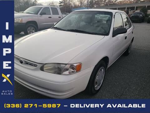 1998 Toyota Corolla for sale at Impex Auto Sales in Greensboro NC